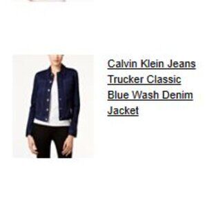 Calvin Klein Jeans Trucker Classic Blue Wash Denim Jacket in XS